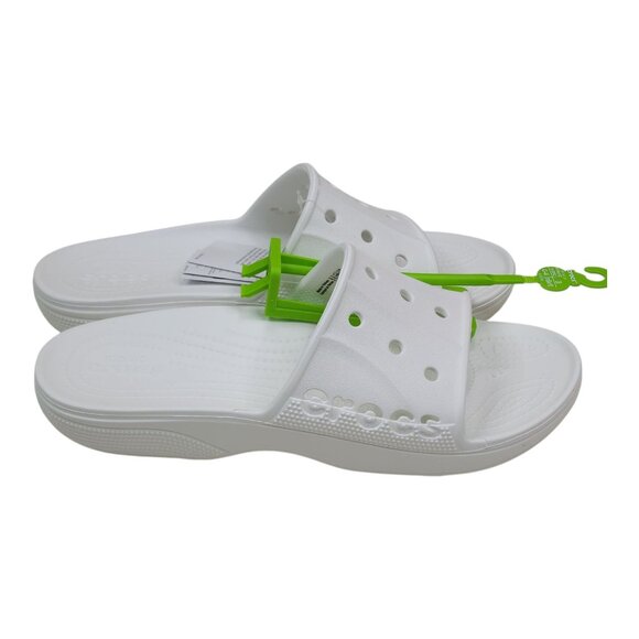 Crocs Baya II Slide Sandals White M10 W12 Lightweight Slip-Resistant Shower Shoe - Picture 5 of 11